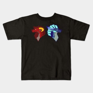 Fire and Water Dragon🔥❤💧💙 Kids T-Shirt